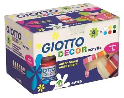 Immagine prodotto di Giotto Decor pittura ad acqua 25 ml 6 pz