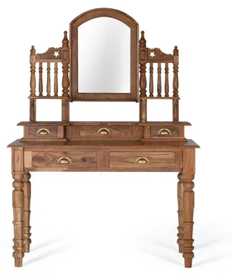 Immagine prodotto di Bellissima scrivania in legno di acacia, 165 cm x 120 cm x 60 cm Giner y Colomer
