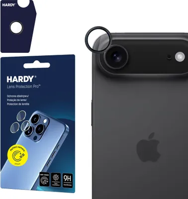 Obrázok produktu pre 3MK HARDY Lens Protection Pro, Apple, iPhone Air, Odolné proti poškriabaniu, Protinárazový, Odolné voči pádom, Odolné proti pádu, Priehľadná, Čierna, 3 kusov