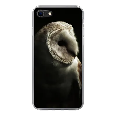 Produktbild von MuchoWow® Handyhülle Schutzhülle Hülle für iPhone 8 Eule - Vogel - Porträt Silikon Softcase Handy Hülle - Schutzhaube