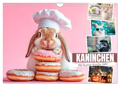 Produktbild von KANINCHEN Mit Humor durchs Jahr (Wandkalender 2027 DIN A4 quer), CALVENDO Monatskalender