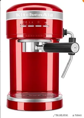Obrázok produktu pre KitchenAid 5KES6503ECA, Espresso kávovar, 1,4 L, Mletá káva, 1470 W, Červená