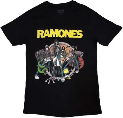 Produktbild von Ramones - T-Shirt für Herren/Damen Uni RO10977 (L) (Schwarz)