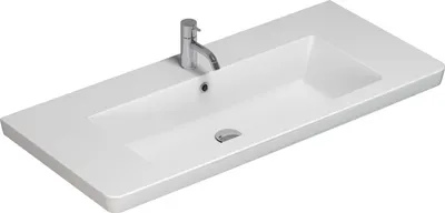Produktbild von Dansani Waschtisch Larghetto, 102,7 cm, Porzellan, Weiß, 1 Stk.