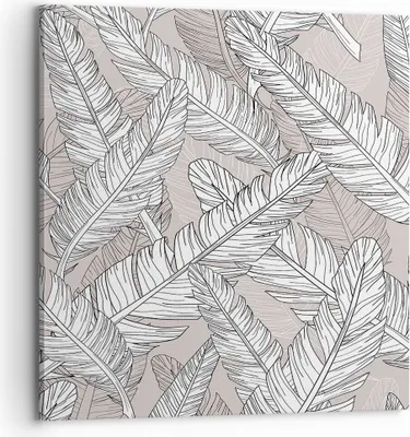 Produktbild von Bild auf Leinwand - Leinwandbild - Feder Grafiken - 70x70cm - Wand Bild - Wanddeko - Wandbilder - Leinwanddruck - Bilder - Kunstdruck - Wanddekoration - Leinwand bilder - Wandkunst - AC70x70-3560