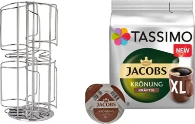 Produktbild von Kapselständer, Kapselspender für Tassimo T-Disc 48 PCS plus Neu Krönung XL kräftig