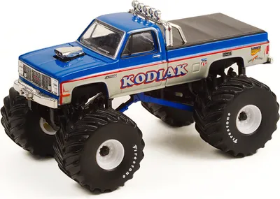Produktbild von GMC Sierra Classic 1987 KODIAK aus der Serie KING OF CRUNCH unter Blister., GREEN49100-E, Maßstab1/64, GREENLIGHT