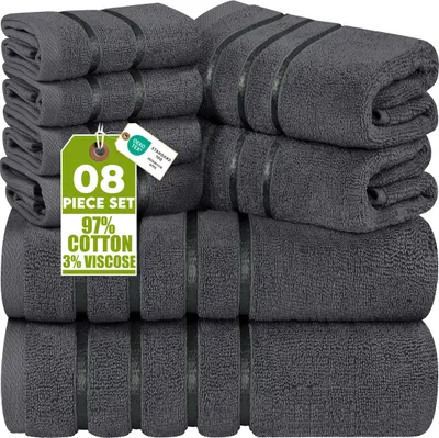 Productafbeelding van Utopia Handdoeken, luxe handdoeken set, 8-delig, bestaande uit: 2 badhanddoeken, 2 handdoeken en 4 washandjes