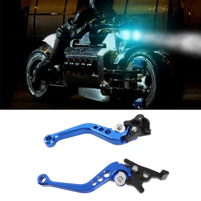 Imagen del producto de Par de manetas de freno y embrague para motocicleta, fabricadas en aluminio mediante mecanizado CNC