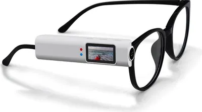 Image de INF Caméra Lunettes POV 2.7K HD avec Écran IPS 0.96" - Kit Complet Blanc