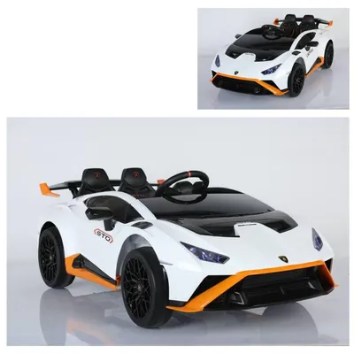 Produktbild von ES-Toys Kinder Elektroauto Lamborghini Huracan STO Drift Fernbedienung MP3 USB weiß