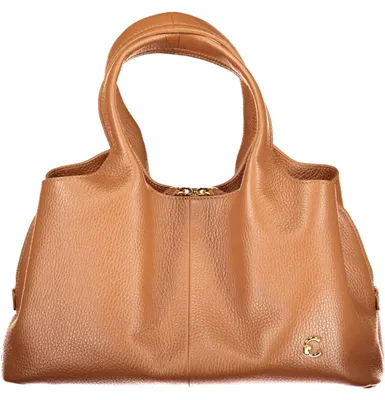 Produktbild von Elegante braune Handtasche mit abnehmbarem Schultergurt und Taschen