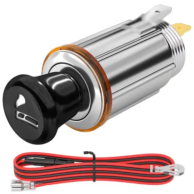 Produktbild von Zigarettenanzünder Auto 12v + Zigarettenanzünder, 12V 25mm Auto Steckdose Ausgang