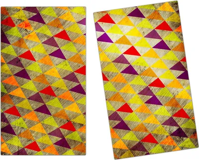 Produktbild von Spritzschutz Herdabdeckplatte Schneidebrett aus Glas Grunge retro  2-Teilig (60x52cm)