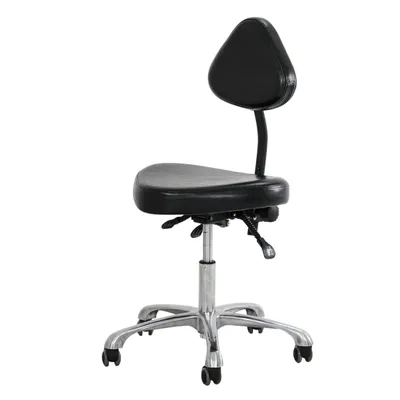 Produktbild von NEVADA Arbeitshocker Hocker Drehhocker Kosmetikhocker Rollhocker Praxishocker Schwarz