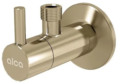 Zdjęcie produktu dla alcadrain Eckventil mit einem Filter 1/2"×3/8", GOLD-Glanz