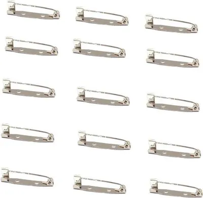Produktbild von Sicherheitsnadeln Metall 25 mm Silber für Basteln Schmuck und Abzeichen