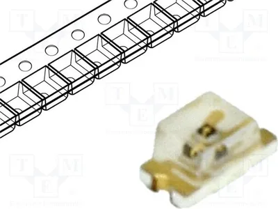 Obrázok produktu pre 10 kusov LED, 1,9 ÷ 2,4 V, SMD, 130°, zelená, 1,6 x 0,8 x 0,8 mm, 0603, 18 ÷ 71 mcd, 20 mA, LTST-C190KGKT. LED