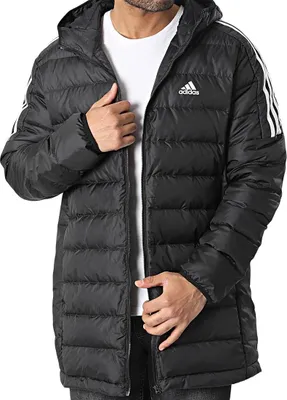 Produktbild von adidas Essentials Down Parka -  Herren Winter Daunen Jacke Mantel Schwarz GH4604 , XS