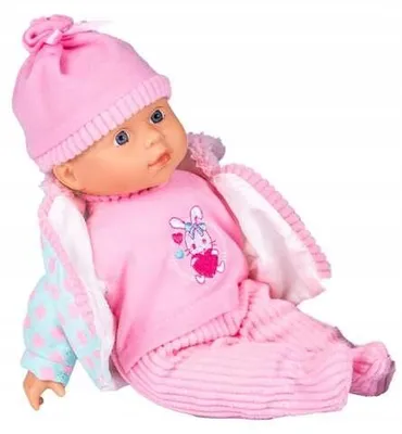 Zdjęcie produktu dla Lalka Julka Smily, 32 cm, bez mechanizmu, miękka, z ubrankami, idealna do zabawy