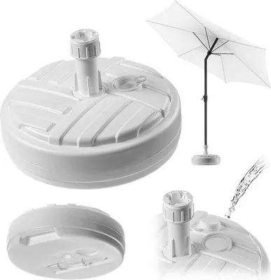 Productafbeelding van Ronde Parasolstandaard voor Tuin en Terras - Vulbaar met Zand, Water of Grind