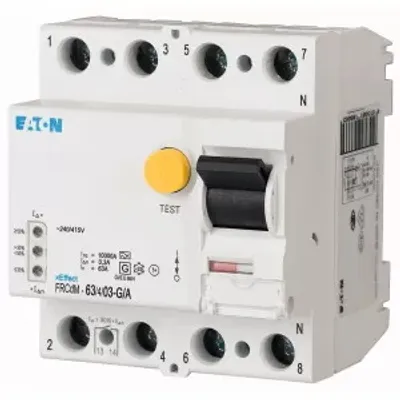 Image de Interrupteur différentiel numérique Eaton, 63A, 4p, 300mA, type G/A 168651