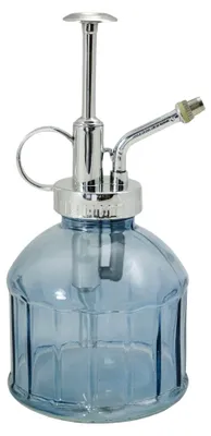 Produktbild von Pflanzensprüher, 200 ml, Sprühflasche zur Pflanzenpflege, Glas, Vintage-Design in Blautönen