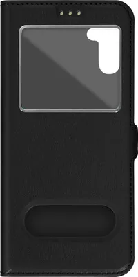 Image de Avizar, étui folio Galaxy A14 4G / 5G avec double fenêtre, noir
