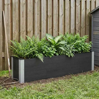 Image de Maison Exclusive - Potager surélevé noir 150 x 30 x 36 cm