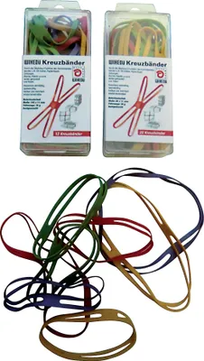 Image de WiHeDü Kreuzband 510.035 150x11mm farbig sortiert 12 St./Pack.