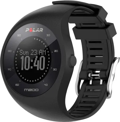 Produktbild von INF Černý silikonový náramek Polar M200