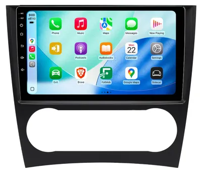 Immagine prodotto di Autoradio Android 9'' 64GB per Mercedes C-Klasse W203 Facelift (2004-2007) con CarPlay e Android Auto Navigazione e Bluetooth