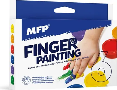 Image de MFP Peinture au doigt 6 couleurs 30ml