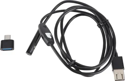 Image de Caméra endoscopique USB - Caméra d'inspection - Tête de caméra de 8 mm - 1080p - Étanche IP67 - Câble de 1 m - Pour la réparation automobile et l'inspection des soudures - Noir