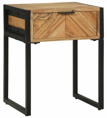 Image de Table de chevet avec tiroir Marron 40 x 35 x 50 cm