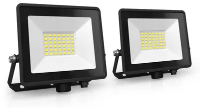 Produktbild von Ledvion 2er set ECO LED Strahler Außen 30W wasserdicht IP65 6500K 3300lm
