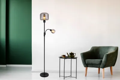 Produktbild von Globo Lighting Stehleuchte Metall schwarz matt, 1x E27