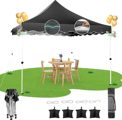 Produktbild von Pavillon, wasserdicht, UV-Schutz 50+, Grau, 3x3m