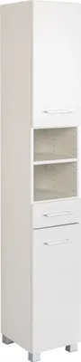 Produktbild von Held Möbel Seitenschrank Paris 30 cm weiß, Deckel Wotaneiche/weiß
