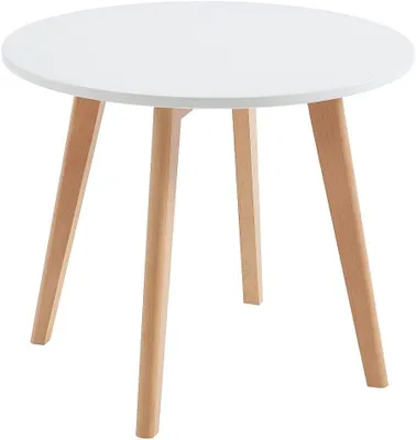 Produktbild von Kindertisch LOULOUNE aus MDF und Buche in Weiß und Holzfarben