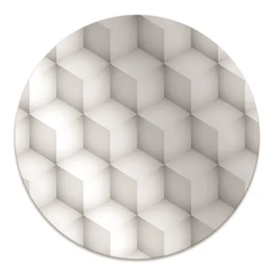 Produktbild von Rundmatte - Stuhlunterlage Bürostuhlunterlage - Rund Ø 100 cm - Bodenmatte - Fußmatte - Würfel