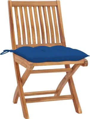 Produktbild von vidaXL Klappbare Gartenstühle mit Kissen 8 Stk. Massivholz Teak
