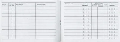 Produktbild von 10 Fahrtenbücher DIN A6 Stylex Fahrtenbuch 40 Blatt