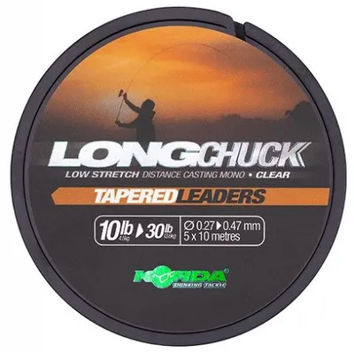 Obrázek produktu pro Korda Vlasec Long Chuck Tapered Leaders 50m 0,27-0,47mm