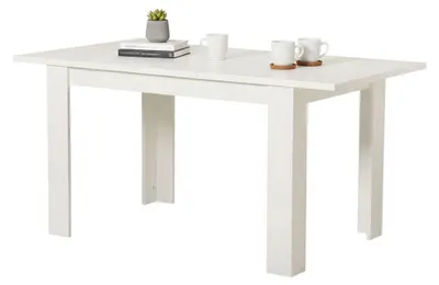 Produktbild von Dmora Esstisch Uscio 120x80x75 cm Weiß, 6 Plätze, Rechteckig