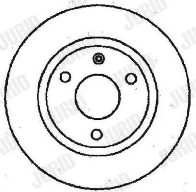 Image de 2x JURID Disque de frein 561359JC adaptable sur PEUGEOT 106 II bicorps (1A_ 1C_)