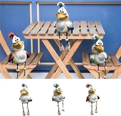 Produktbild von 3pcs Hühner Deko Gartendeko Für Draußen Figuren, Keramik Huhn Tierfigur Gartenstecker Keramikfigur Handarbeit Ornament, Harz Gartenfiguren & Gartenstatuen Lustiges Gartendekorationen Für Außen