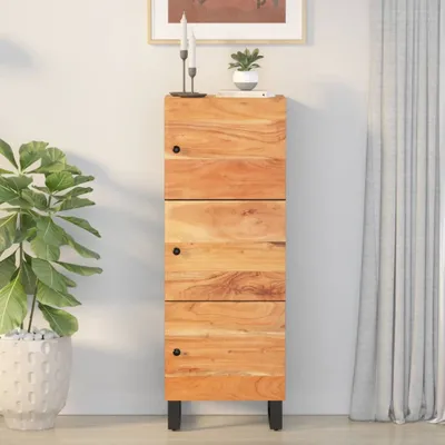 Zdjęcie produktu dla Maison Exclusive - Komoda stojąca z 3 drzwiczkami, wymiary: 40x33x110 cm, wykonana z litego drewna akacji i żelaza