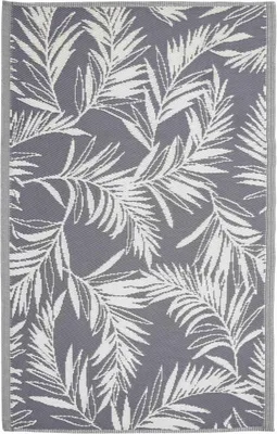 Produktbild von Domarex Moderner Outdoor-Teppich für Terrasse, Balkon und Garten - 120x170 cm, wasserdicht und witterungsbeständig, einfacher zu reinigen- Hoyas Graph