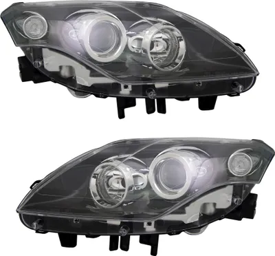Produktbild von TYC Scheinwerfer Set für Renault Laguna 3 III BT KT H7 Schwarz Halogen LWR